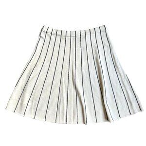 2/$18 SALE! ‎ Theory Skirt Womens Striped Mini White Size XS Tennis Old Money